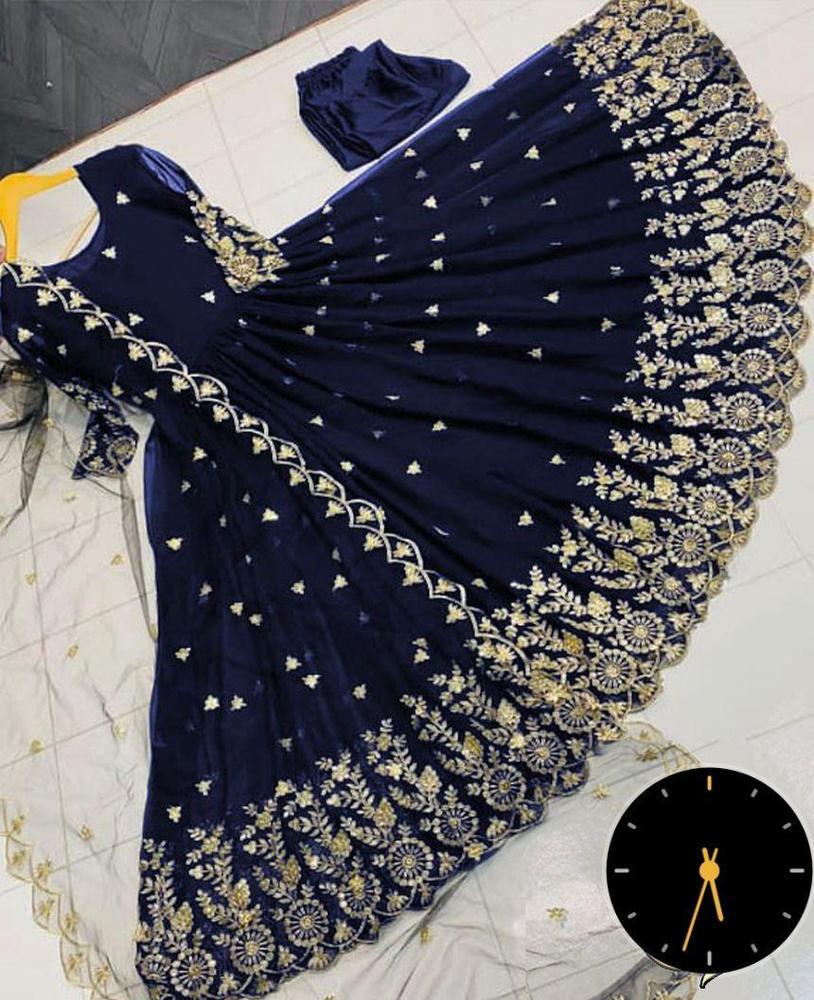 3 Pcs Women's Stitched Shamoz Silk Embeoidered Maxi free delivery