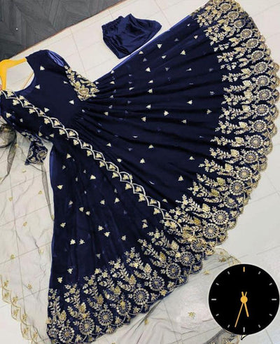 3 Pcs Women's Stitched Shamoz Silk Embeoidered Maxi free delivery