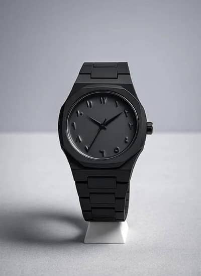 Arabic Aura Black Edition ⌚ Sleek • Bold • Timeless  🔹 Perfect blend of tradition & modern elegance