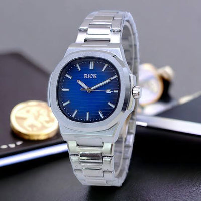 Rick Quartz Men's Watch – Sleek Stainless Steel Design – Luxury Watch for Men,